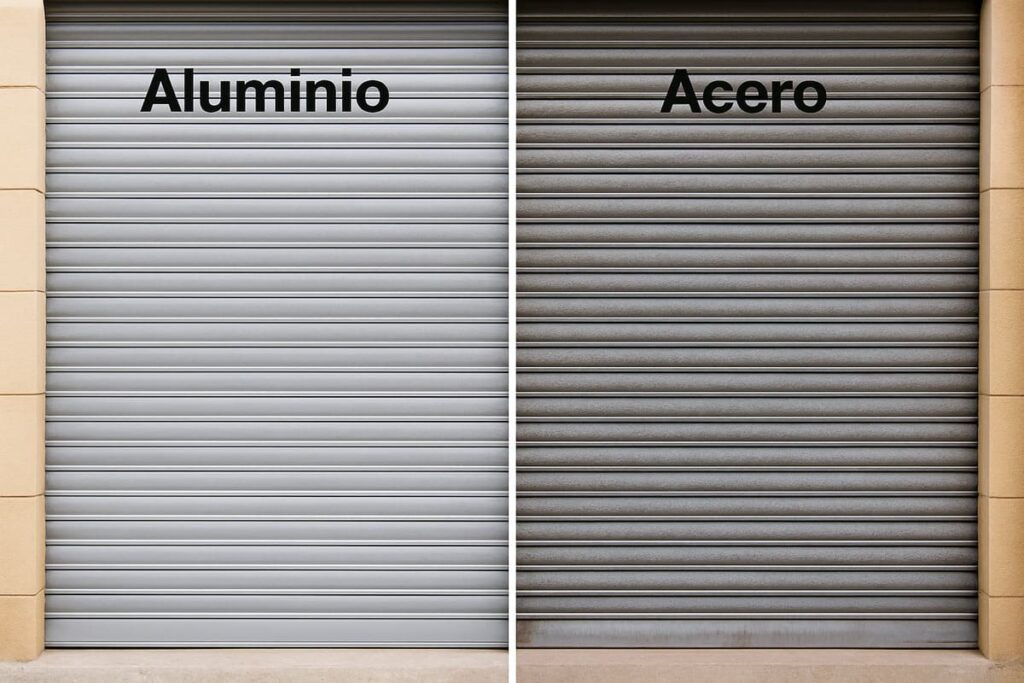 Diferencias entre cierres metálicos de acero y aluminio
